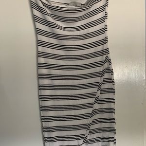 Stripped bodycon dress